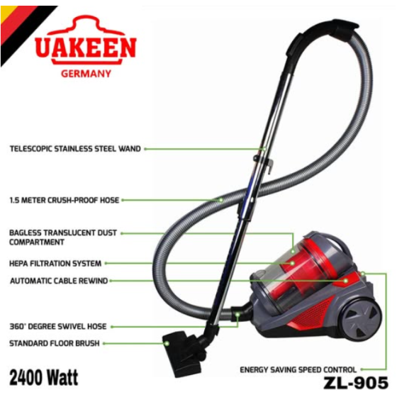 Uakeen Germany vacuum cleaner 2400w